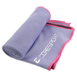 Trend Marche Cooling Towel, Instant Cooling, Cooling Towel, Super Cooling Type, Cool Towel, Sports Towel, Heatstroke Protection, UV Protection, Coldtwl2t Purple