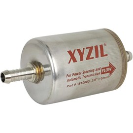 XYZIL 3/8" 3810000 Magnetic Inline Automatic Transmission Power Steering Filter for Universal Light Truck Car 58953 TF101M Metal Housing 10mm