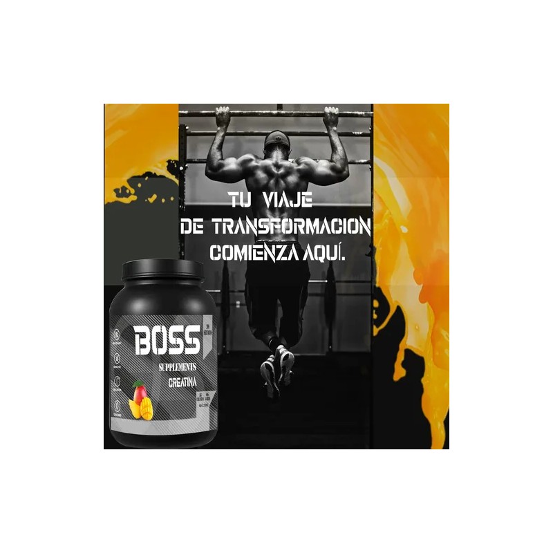 Suplemento Polvo Creatina Monohidratada Boss 1 Kg 100 Servs