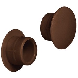 Gedotec Screw Caps Round Furniture Cover Caps Plastic Screw Covers Brown - H1117 | End Caps for Blind Drilling | Diameter 12 mm | Made in Germany | Pack of 20 - Hole Caps for Drill Holes and Furniture