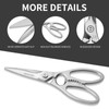 RENCIGA Kitchen Scissors Multi-Purpose Kitchen Shears Micro-serrated Sharp Blade Heavy