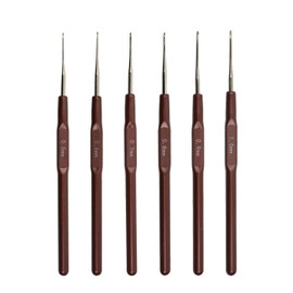 6 Pcs Crochet Hooks Set Ergonomic Lace Crochet Hook Size 0.5mm to 1.0mm for Women Men Craft Beginners Crochet Needles Sets