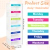 Weekly Clothes Organizer for Closet, 6-Shelf Hanging Closet Organizer with
