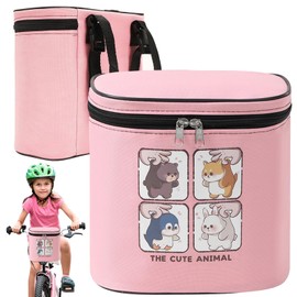 HTTDSLF Bike Basket Kids, Kids Bicycle Basket, Bike Handlebar Bag, Thickened Waterproof Large Front Basket, Bike/Scooter Accessories, for Girls Boy