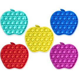 JUMNAT - Bubble Fidget - Bubble Pop - Sensory Fidget Popper - Push Pop Stress Reliever - Autism Special Needs Popping Fidget - Distinct Pop Sound – Bubble Pop Pack of 5 (Multicolor)