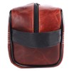 CRICKET-GIFTS Buffalo Leather Cricket Wash Bag Durable Toiletry Bag for