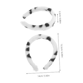 OATIPHO Cute Kawaii Headband Thick Fuzzy Hair Accessory for Women Girls Non Slip Face Washing Headwraps