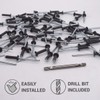 SKIR'CO Pack of 150 blind rivets painted 4.0 x 16