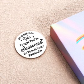 Back to School Supplies - Back to School Pocket Hug, End of Year Student Gifts, Inspirational Thinking of You Gifts for Women, Cheer Up Gifts for Teen Girls, Sometimes You Forget Your Awesome Gifts