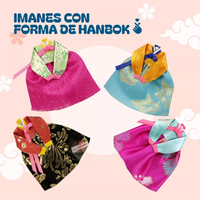 J.H. Company Set 2 Pcs Iman Hanbok Tela Tradicional Coreano
