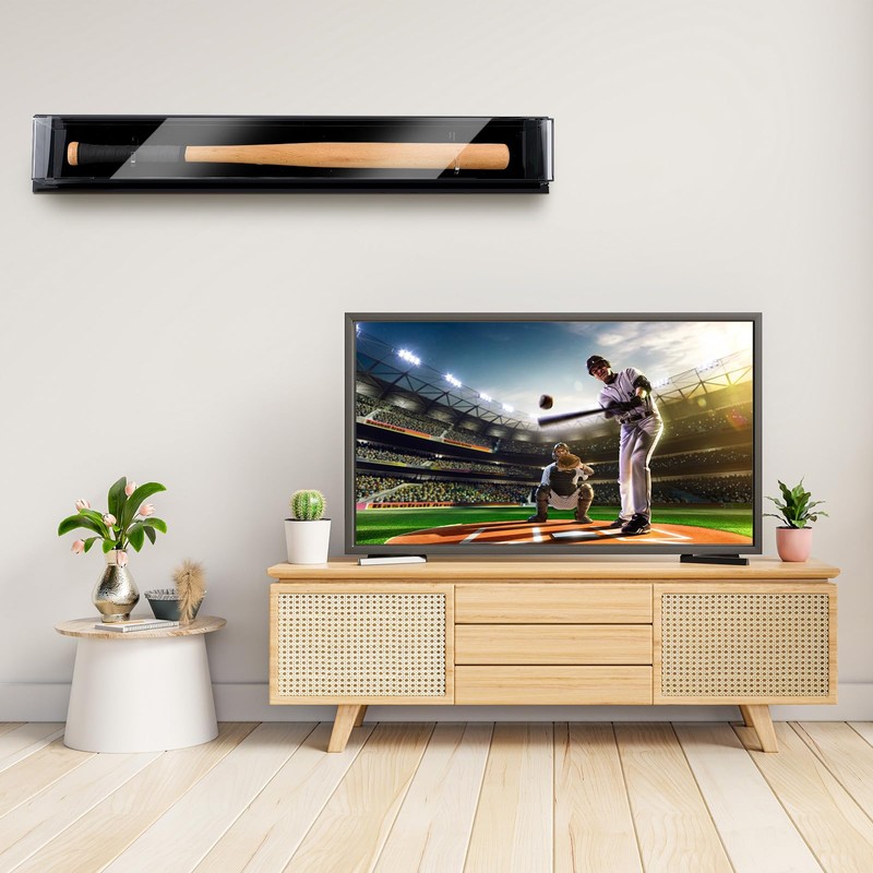 Baseball Bat Display Case Wall Mounted Tabletop Bat Display Case