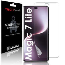 TECHGEAR Screen Protector for Honor Magic 7 Lite 5G [Screen Cloak Edition] [In-Display Fingerprint] [Case Friendly] [Easy Fit] [Bubble Free] [FULL Screen Coverage] HD Clear Flexible EPU Film
