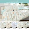 SAPHREAS Botanical Duvet Cover Set King Size 100% Cotton 3pcs