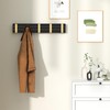 Wisfame Coat Hooks for Wall,Aluminum Coat Rack Wall Mounted-5 Folding