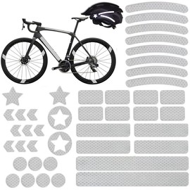 Pack of 42 Bicycle Rims Stickers, Tsathoggua Bicycle Reflector Sticker Set, Reflectors Bicycle Sticker with Various Shapes, Light Stickers for Bicycle, Motorcycles, Pushchairs and More