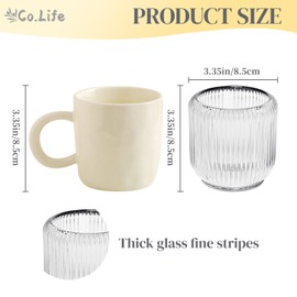 6 Pack Clear Glass Candle Holders for Votive, Tea Light & Taper Candles (3.5 Inch) - Bulk Short Taper Candle Holders Set, Home Decor Table Centerpiece, Wedding Party, Rustic Farmhouse Decor