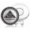 Don Flyee Golf Marker Magnet Masonic Emblem Alloy Hat Clip