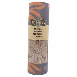 Organic Brown Flaxseed High Fiber, Omega-3s, Non-GMO, 100% Natural, Vegan, No Additives or Preservatives, Superfood – Thames Organic 800g