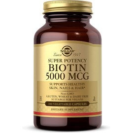 Solgar Biotin 5000 μg Vegetable Capsules - Pack of 100