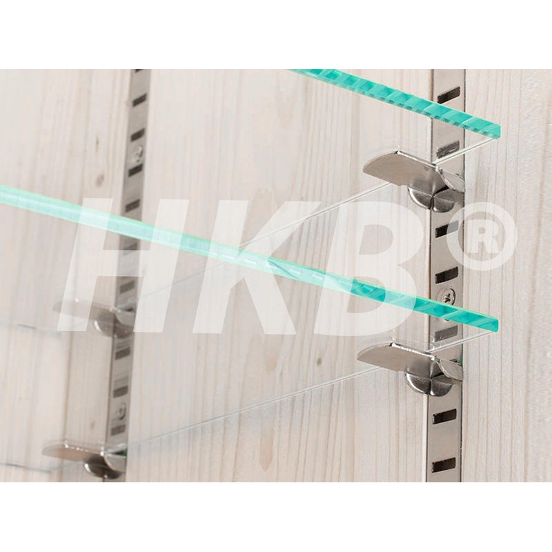 HKB ® Hettich 77013 Shelf Support Vari 10 Chrome-Plated Steel
