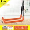 LUPYJI 2 Pack Garage Hooks Heavy Duty Storage Organizer Wall