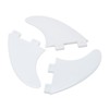3PCS Surfboard Fin Replacement PVC Paddle Board Fin Surfboard Accessory