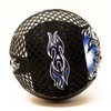 fun gripper 8.5" Fireball Volleyball (Sting Free) W/Embossed Flames -Blue