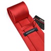 HISDERN Men's Wedding Ties and Pocket Square Solid Tie Cufflinks