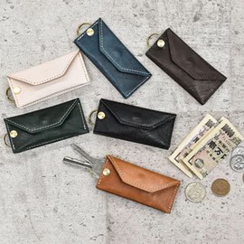 JAPAN FACTORY Hallelujah Key Case Wallet Equus Horse Leather Key Case, Mini Wallet, All Leather, Men's, Women's, Unisex, Convenient, Compact, Key Holder, Ring, Bicycle, Removable, Pair, Gift, Present,