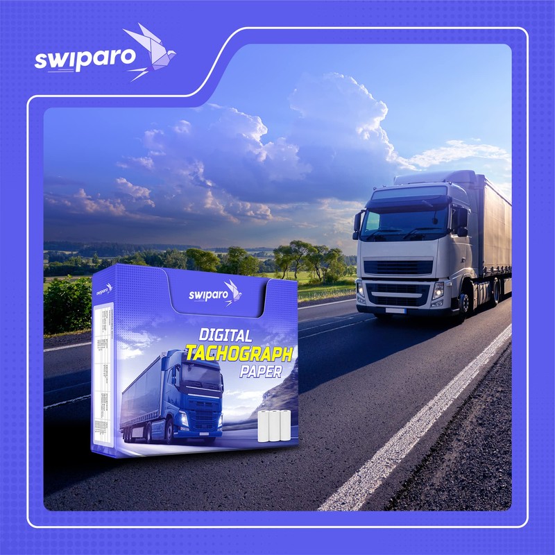 SWIPARO - Certified Tacho Rolls - Tachograph Paper - Thermal