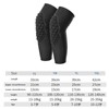 2 Pcs Kids Knee Pads Black Soft Breathable Lightweight Impact