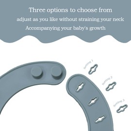 UBINGSOPA Silicone Baby Bibs – Adjustable, Soft, Waterproof & Durable, with Large Food-Catching Pocket, Feeding-Friendly