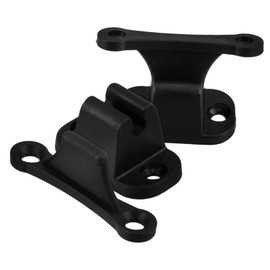 Alipis 2pcs Door Stop Fixing Kit Camper Door Latch Magnetic Door Holder Magnetic Door Catch Door Holder Silent Door Stoppers Magnetic Door Stopper Accessories Nylon Black