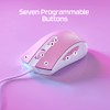 HyperX Pulsefire Core Rosa/Blanco - Ratón para Juegos RGB Rosa/Blanco,con