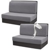 Gollense RV Dinette Cushion Covers Set of 2, Waterproof Stretch