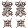 Tim Holtz Idea-ology Hinges, 4 Hinges and 16 Fasteners, Antique