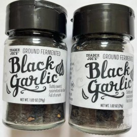 Trader Joe's 2 Pack TRADER JOE'S Exclusive Black Garlic Ground Fermented 1.02 oz NEW