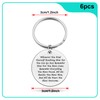 Heigebi Inspirational Gifts for Women Men 6PCS Recovery Gift Keyring