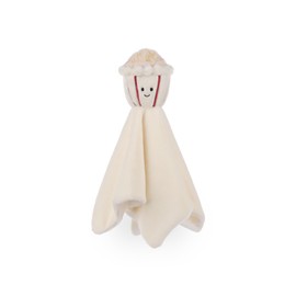 Apricot Lamb Square Cylinder Caramel Popcorn Cute Comforter Soft Loveys for Baby Boy and Girl, Security Blanket for Babies, Infant and Toddlers, White Food 14 Inches