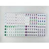 30mm 1-3/16" 4-Layer Engraved American Mahjong Set 160-Tile Purple Acrylic