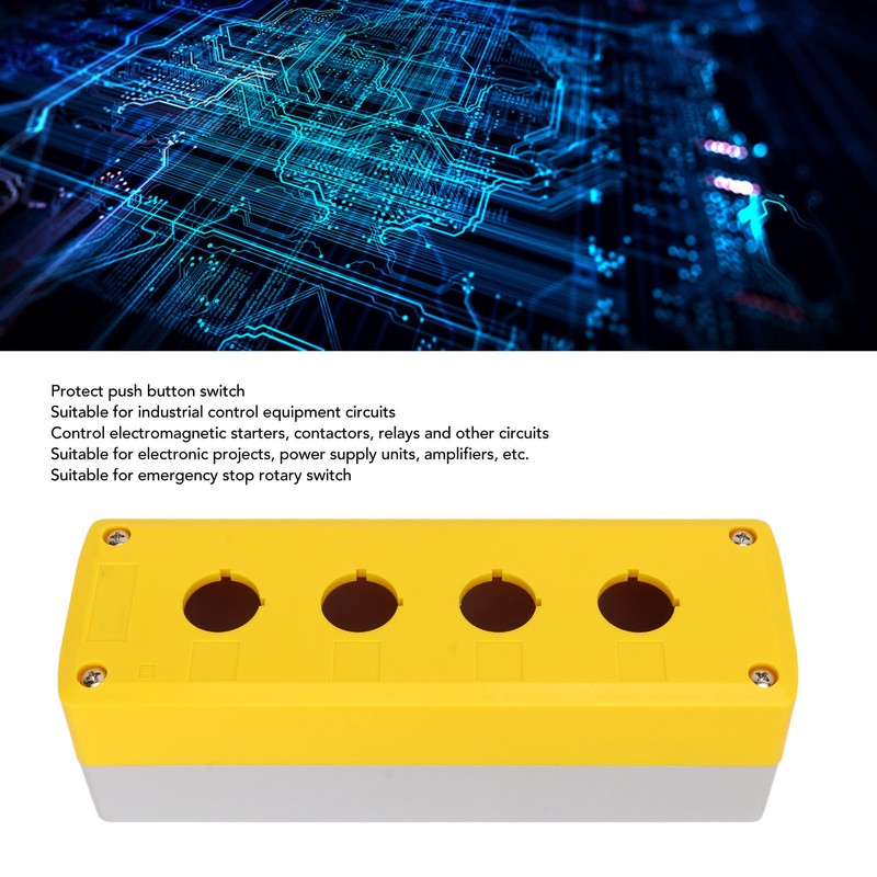 BERM Push Button Switch Control Station Box Industrial 4 Gang