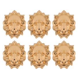 6Pcs Gold Lion Fridge Magnets, 3D Animal Refrigerator Magnets, Funny Magnets for Office Decor, Locker Decorations