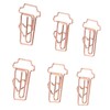100pcs Paper Clips Innovative Cute Rose Coffee Cup Shape Reusable