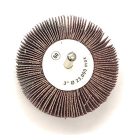 CGW Abrasives 39948 Flap Wheel 3" x 1/4" x 1" 60 Grit Aluminum Oxide - Pkg Qty 10, (Sold in packages of 10)