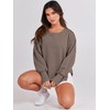 ANRABESS Women's Oversized Sweatshirt Crew Neck Long Sleeve Casual Slit