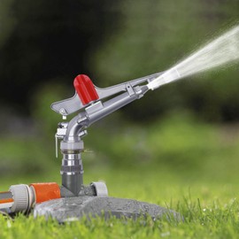 2" 360° Rain Spray Gun Adjustable Impact Sprinkler Large Area Water Irrigation