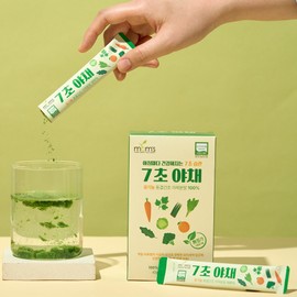 7초야채 유기농 생식 아침식사대용 선식 동결건조 야채분말가루 100퍼센트, 42g, 1박스 7-Second Organic Vegetable Breakfast Substitute Powder Freeze-Dried Vegetable Powder 100%, 42g, 1 Box