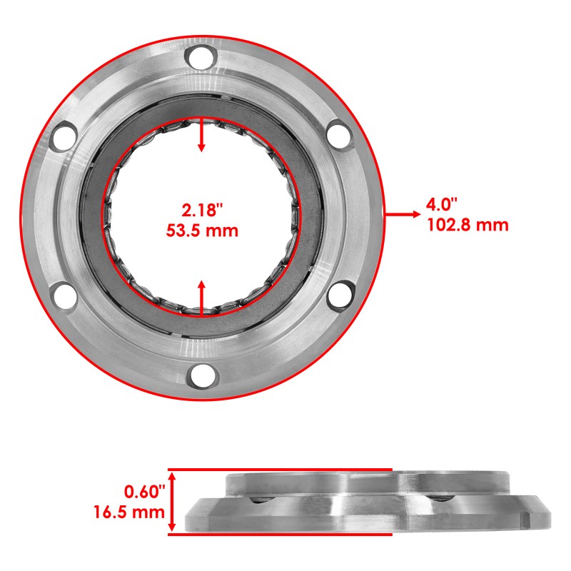 Caltric Starter Clutch One Way Bearing Sprag for Honda Muv700