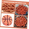 Operitacx 1 Satz Basketball-perlenmaterial Gemüseausstecher Basketack Schmuckbasteln Basketballperlen Tonperlen-armband-set Perlenkette
