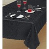 Prime Linens Home Decorative Classic Damask Printed Jacquard Tablecloth Rectangle